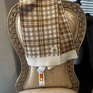 BNWT 10" x 68"Timberland heavy luxury scarf or throw